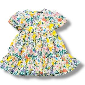 Elf Sack Floral Mini Dress - Multicolor